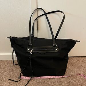 Rebecca Minkoff black nylon tote bag